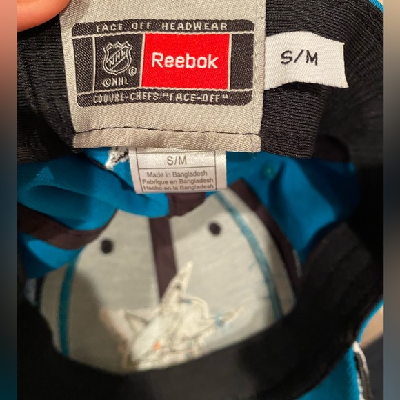 SOLD ON EBAY - NHL San Jose Sharks Reebok Fitted Hat - Size Sm-Md - Picture 5 of 5